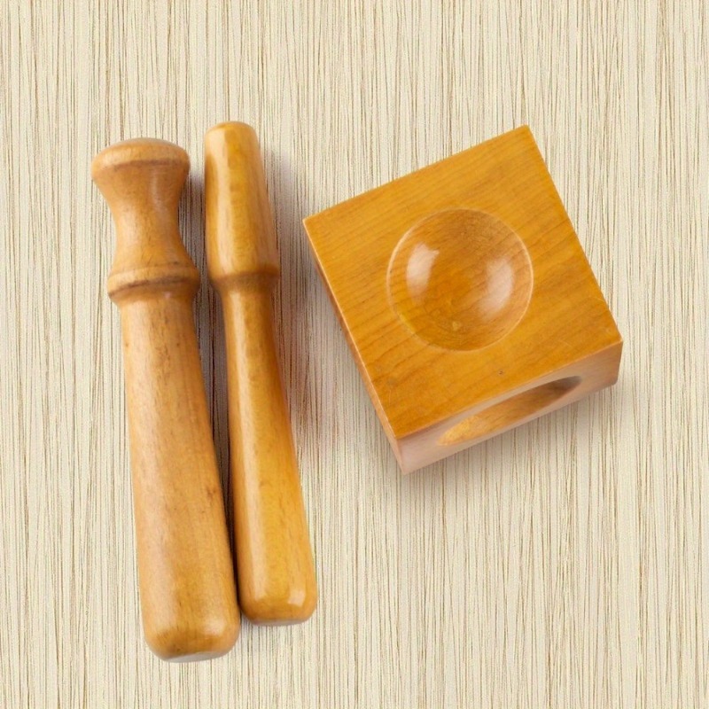 Dapping Block And Punch Set Jewelry Doming - Jewelry Accessories Square Tool Bench Block