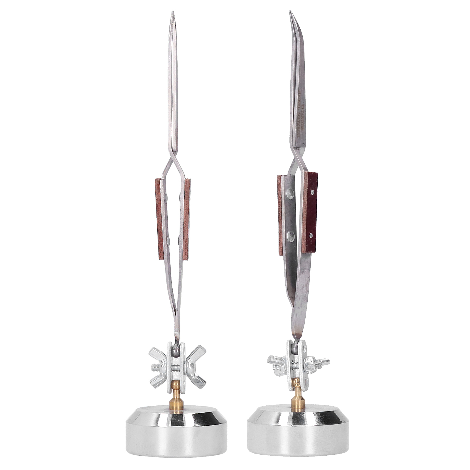 Third Hand Soldering Tweezers Base Clamp - Metal Third Hand Base with Tweezers