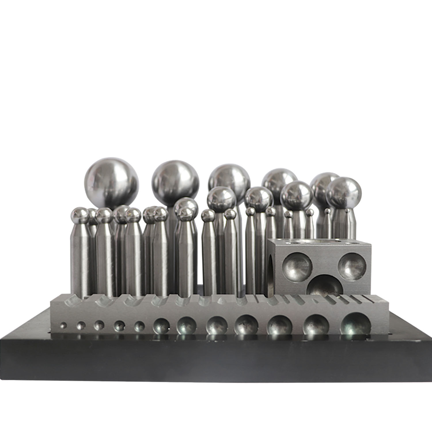 Dapping Block And Punch Set Jewelry Doming - 29-Piece Dapping Punch & Doming Block