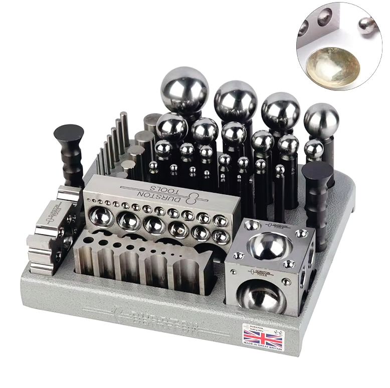 Professional Metalsmithing Too - Dapping Block And Punch Set Jewelry Doming recension och pris