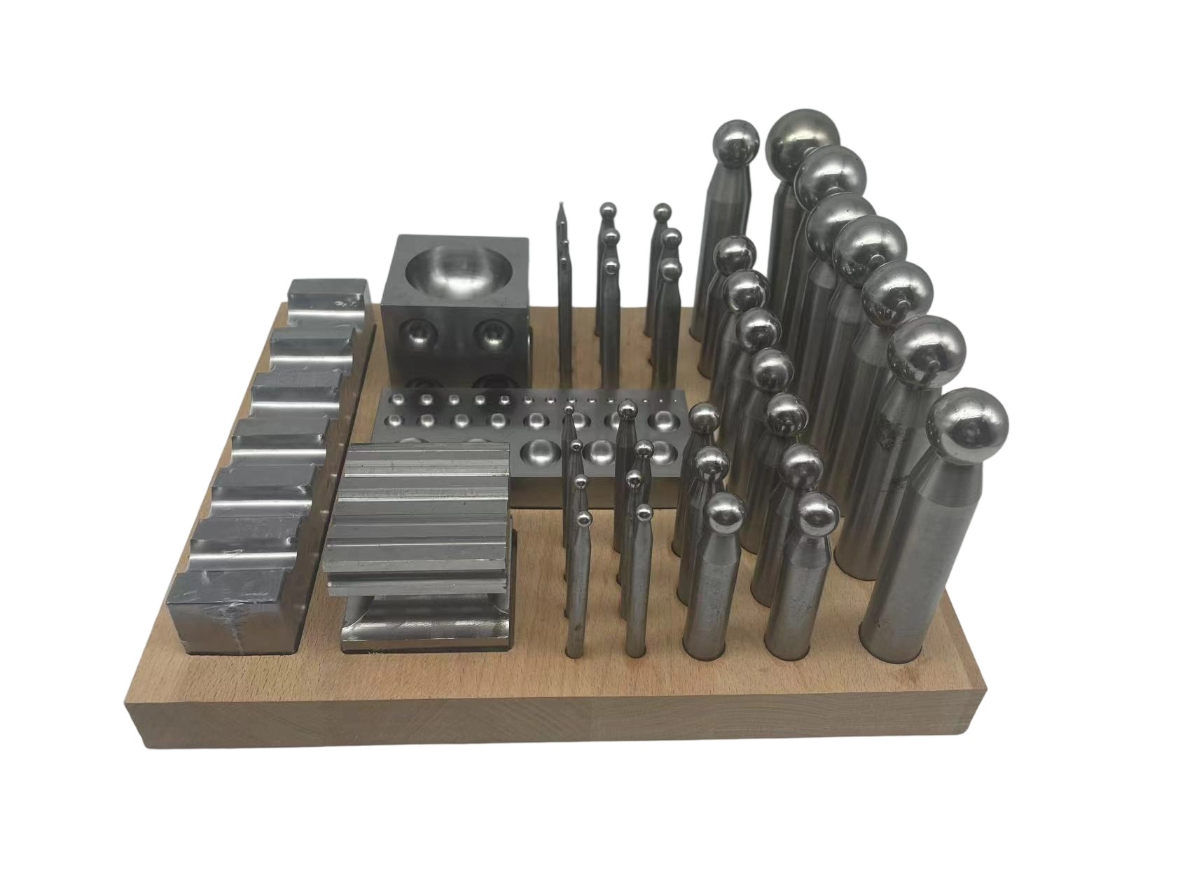 40 PC Doming Block and Punch S - Dapping Block And Punch Set Jewelry Doming recension och pris