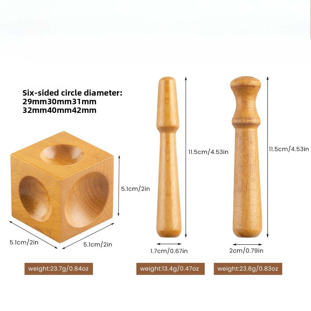Jewelry Accessories Square Too - Dapping Block And Punch Set Jewelry Doming recension och pris