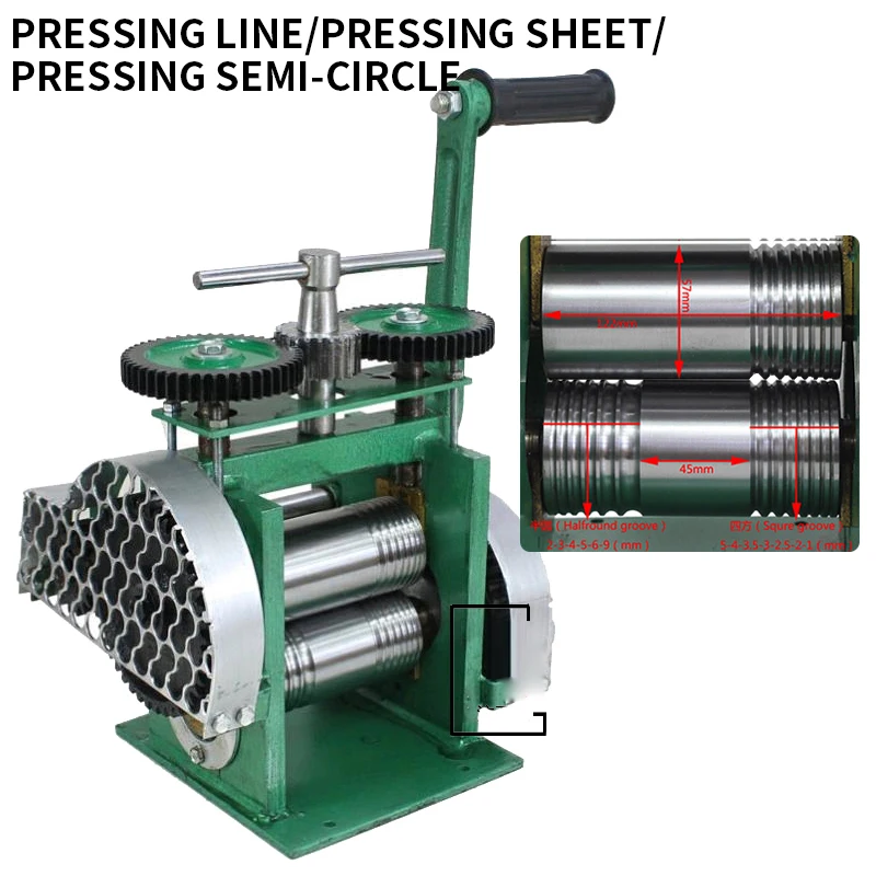 Manual Jewelry Press Rolling M - Jewelry Rolling Mill Manual Wire Flat Roller recension och pris