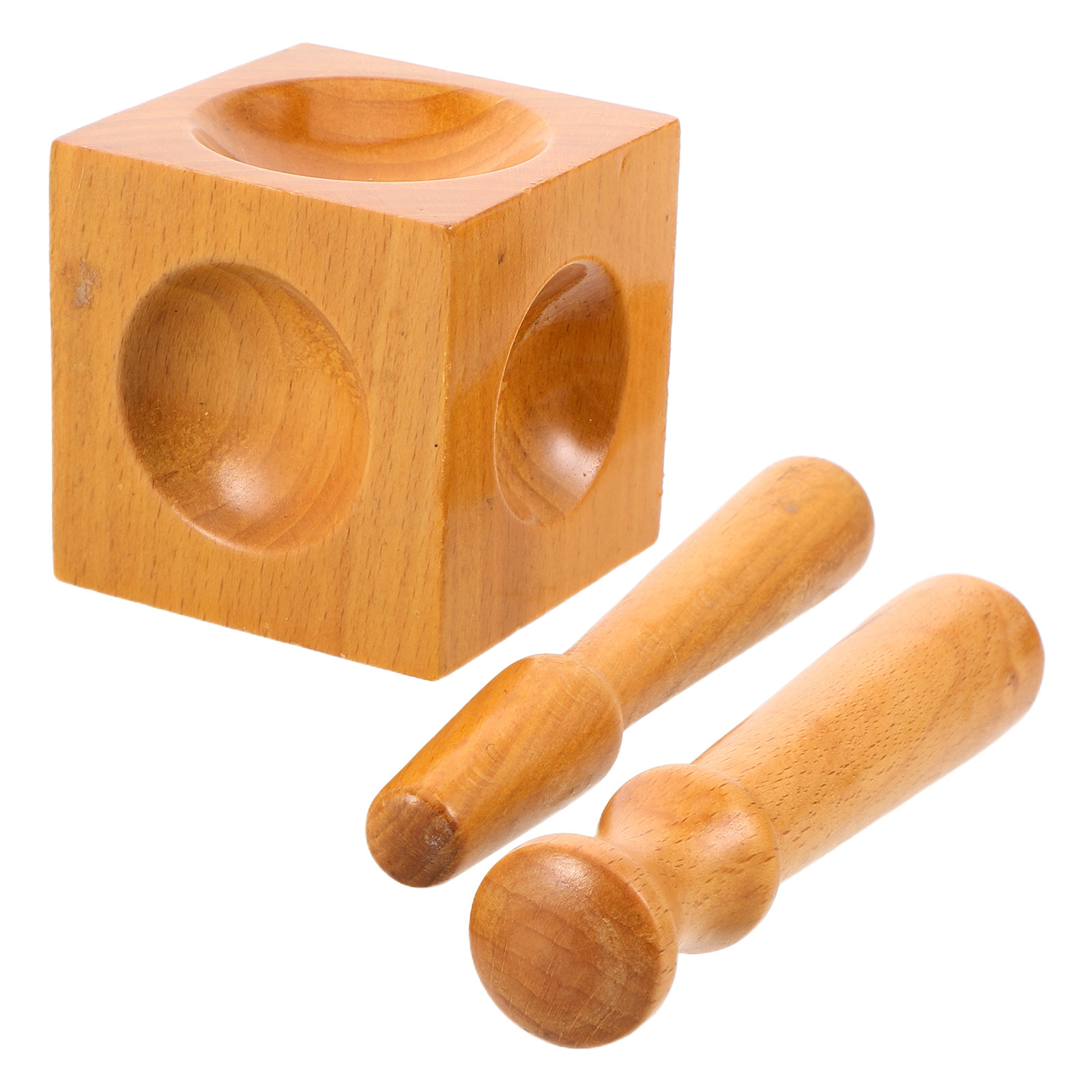 1Set Wood Dapping Block Set Wo - Dapping Block And Punch Set Jewelry Doming recension och pris