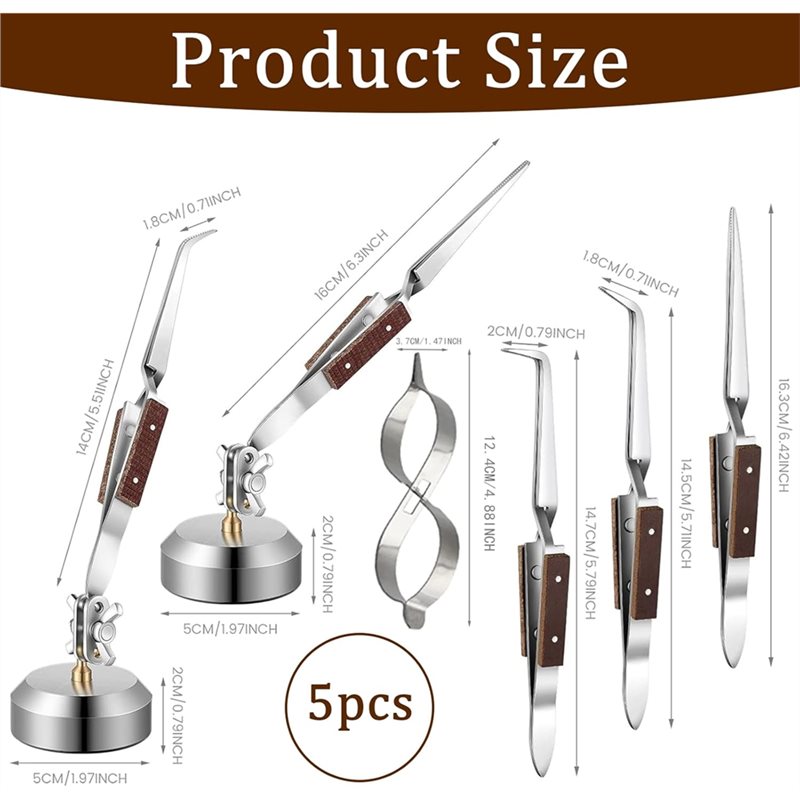 AT63-Soldering Tweezers With B - Third Hand Soldering Tweezers Base Clamp recension och pris