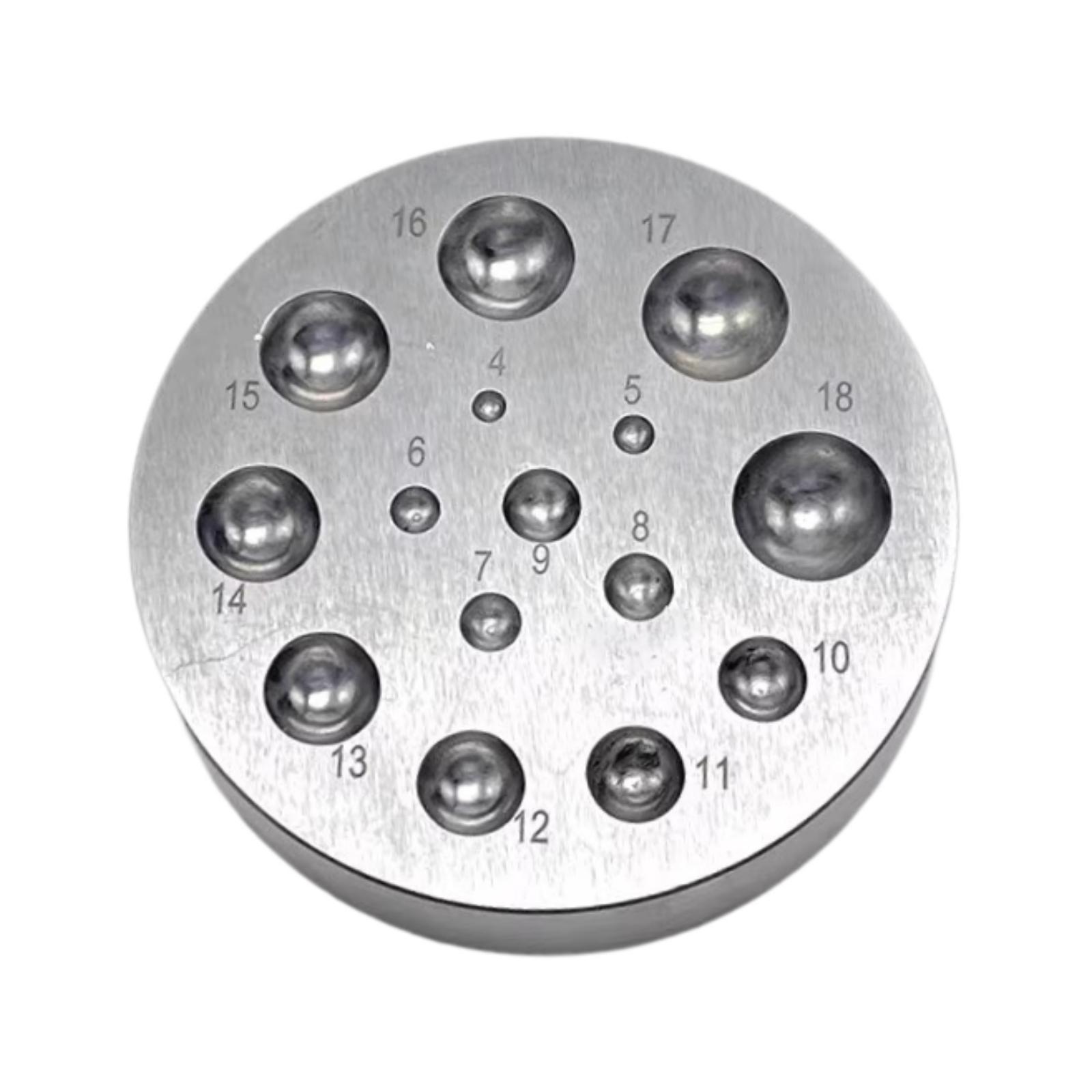 Jewelry Making Steel Dapping D - Dapping Block And Punch Set Jewelry Doming recension och pris