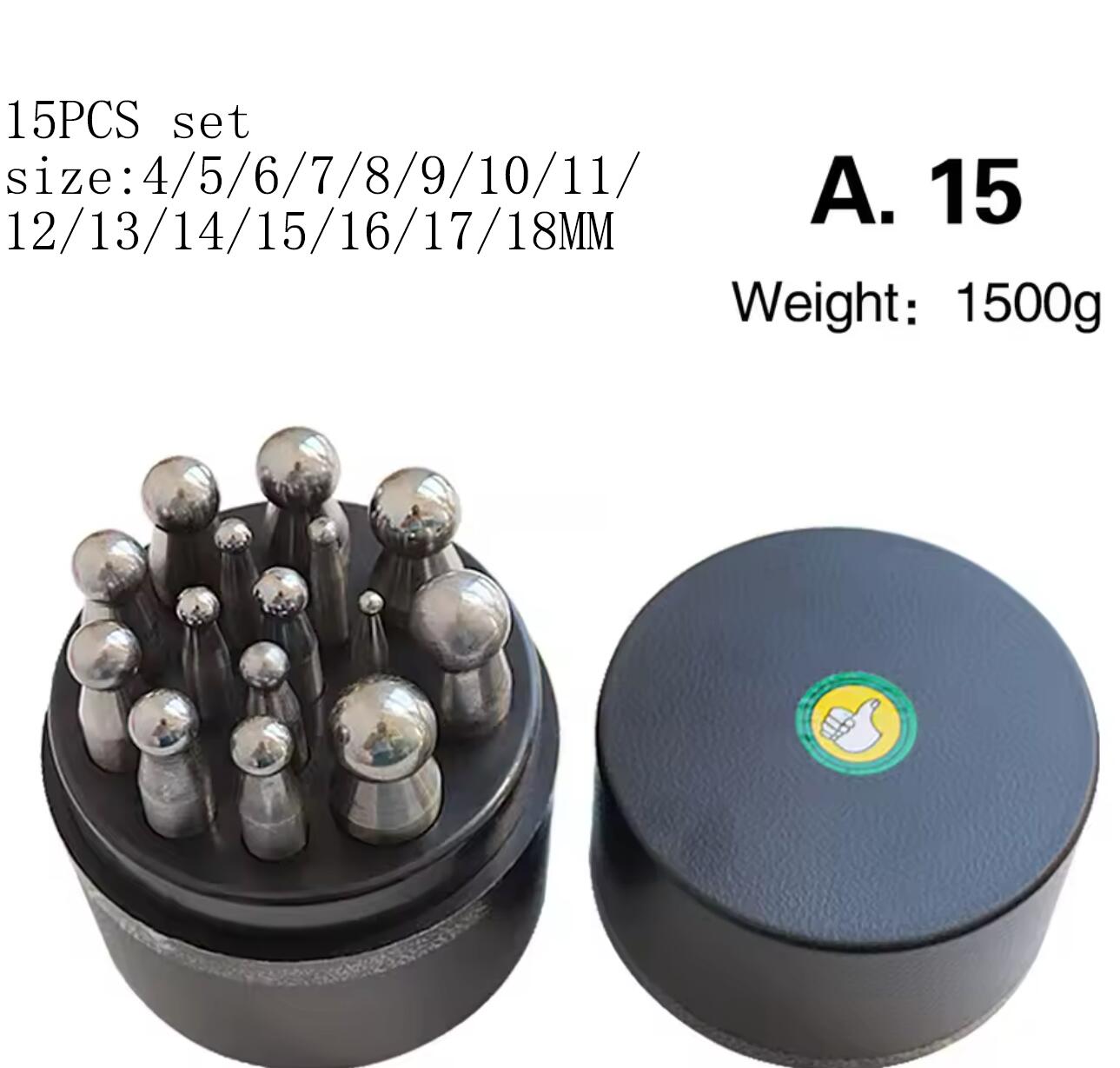 Steel Dapping Doming Punch Set - Dapping Block And Punch Set Jewelry Doming recension och pris