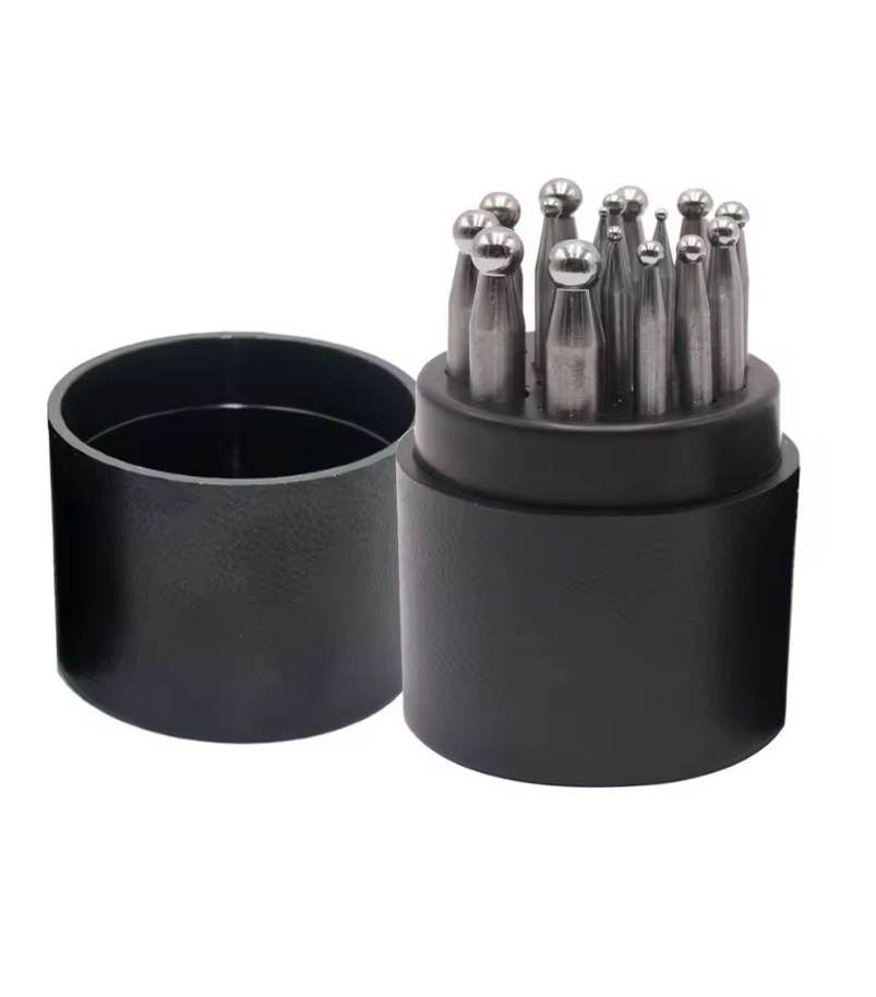 Steel Dapping Doming Punch Set - Dapping Block And Punch Set Jewelry Doming recension och pris