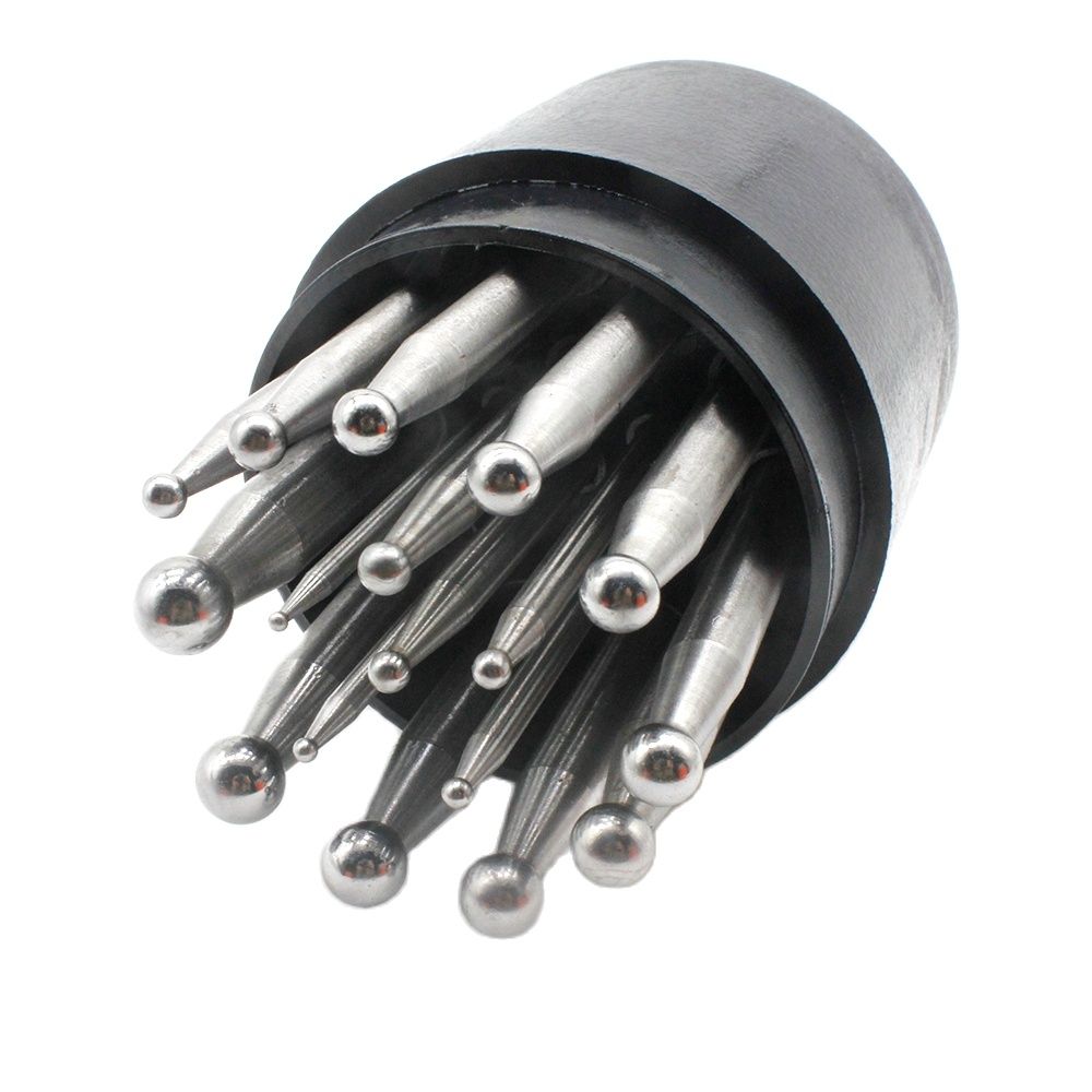 17PCS Punches Set Dapping Bloc - Dapping Block And Punch Set Jewelry Doming recension och pris