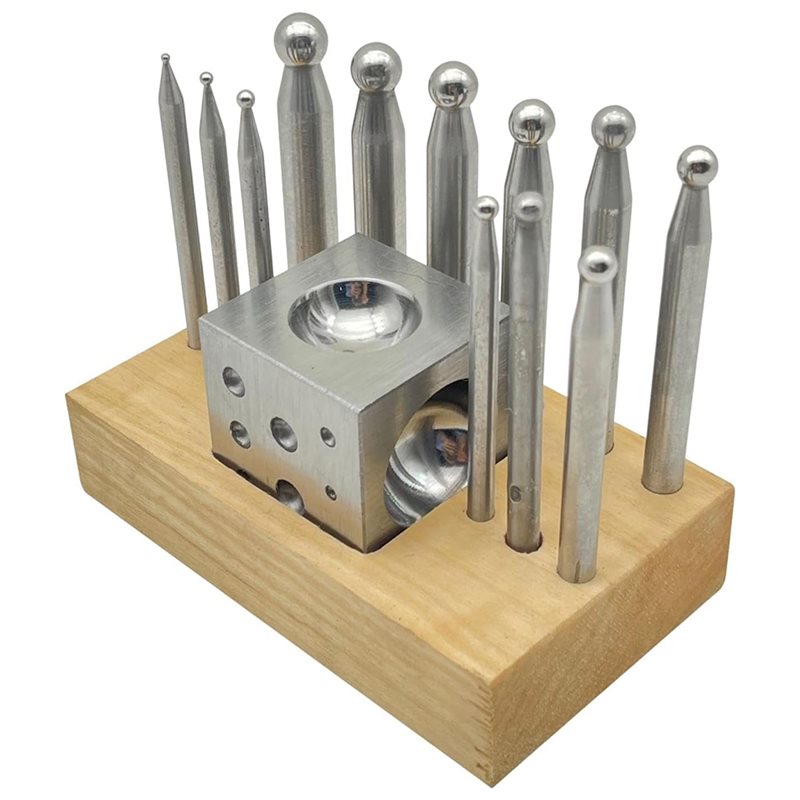 BAAG-For Jewelry Making And Me - Dapping Block And Punch Set Jewelry Doming recension och pris