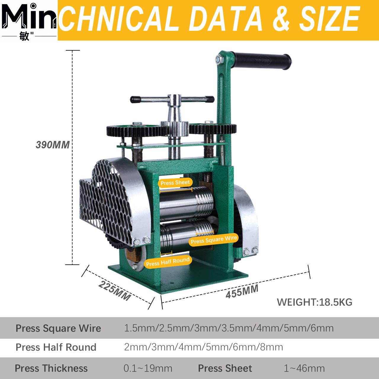 3-in-1 Jewelry Rolling Mill Ma - Jewelry Rolling Mill Manual Wire Flat Roller recension och pris