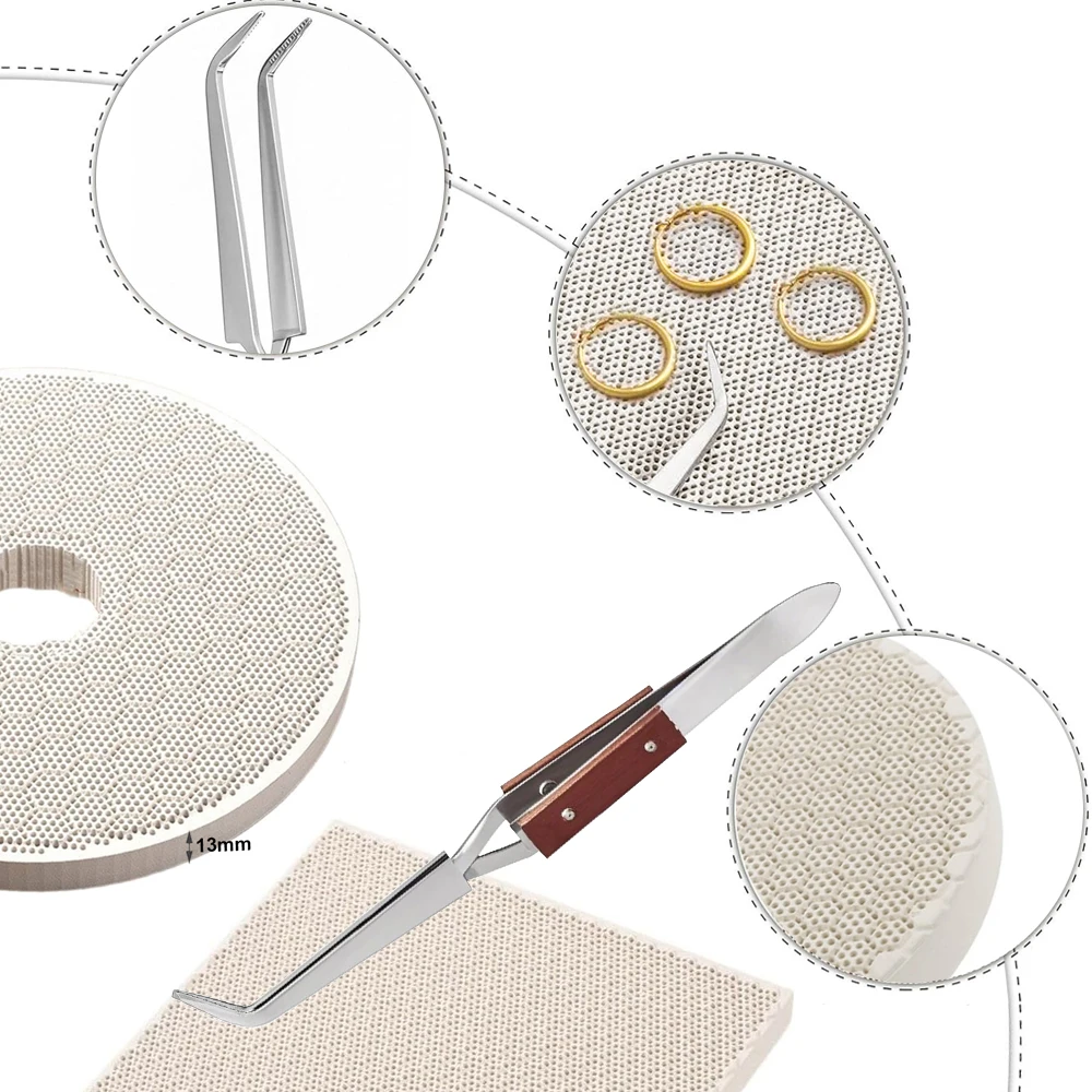 Ceramic Honeycomb Soldering Pa - Jewelry Soldering Board Ceramic Honeycomb recension och pris