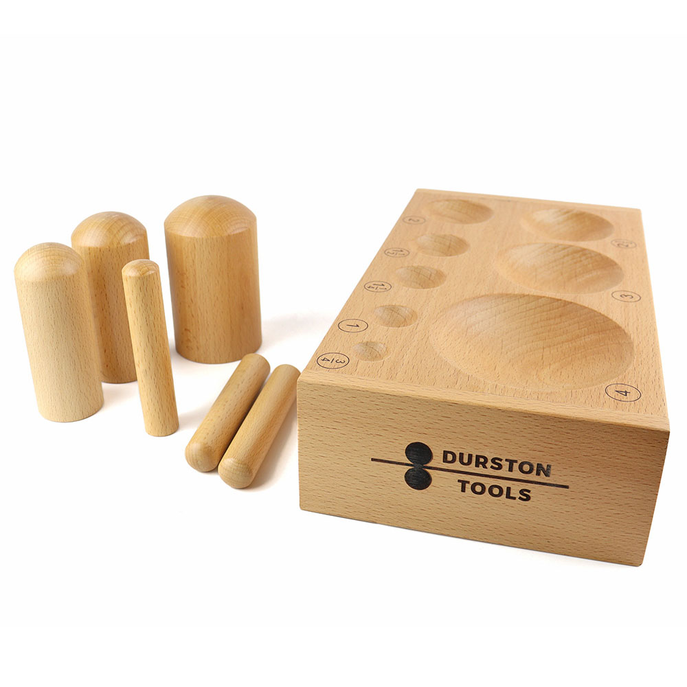 Durston 6 Punch Wooden Dapping - Dapping Block And Punch Set Jewelry Doming recension och pris