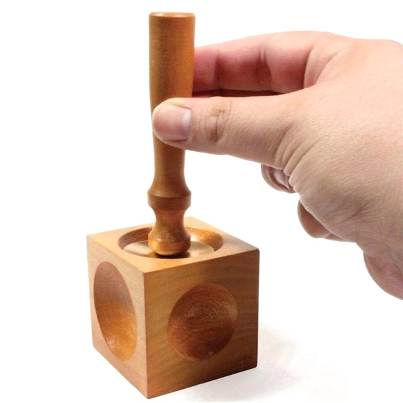 ABVC Jewelry Dapping Making To - Dapping Block And Punch Set Jewelry Doming recension och pris