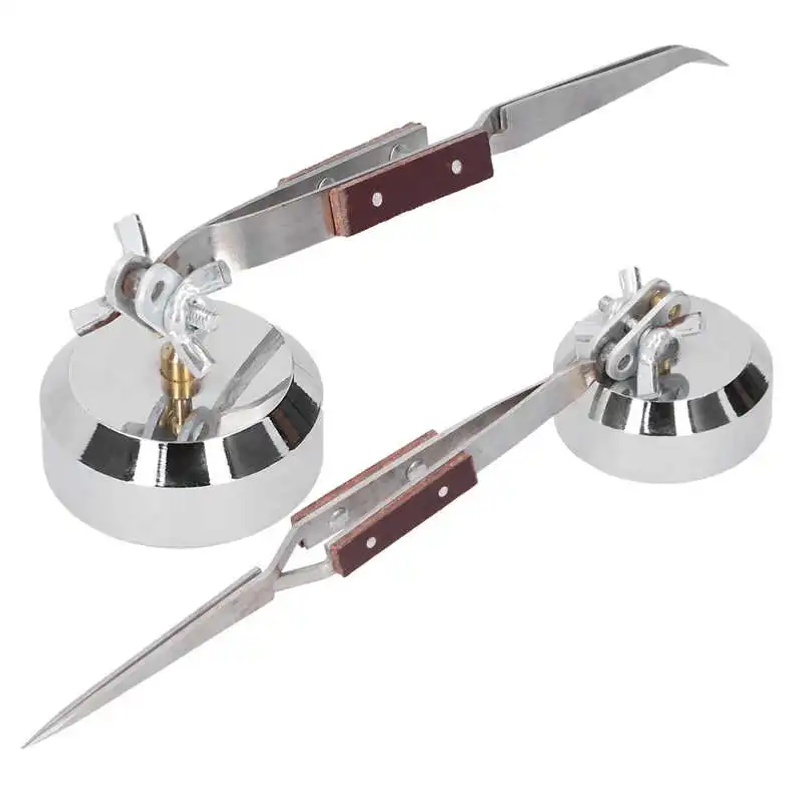 Metal Third Hand Base with Twe - Third Hand Soldering Tweezers Base Clamp recension och pris